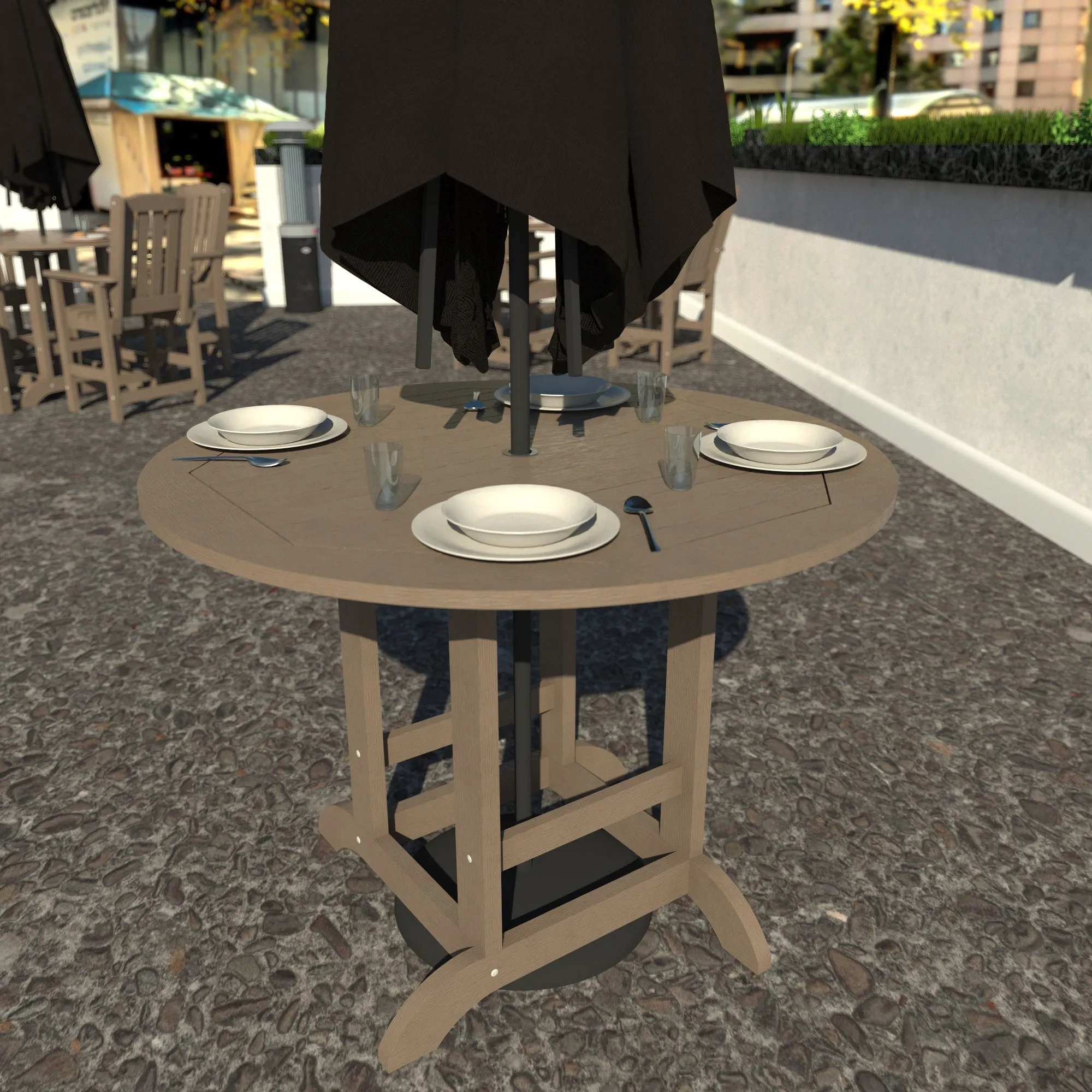 Homestead 48in Diameter Dining Table - Counter Height