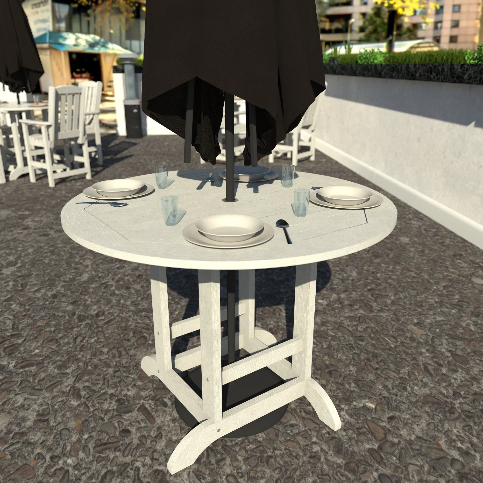 Homestead 48in Diameter Dining Table - Counter Height