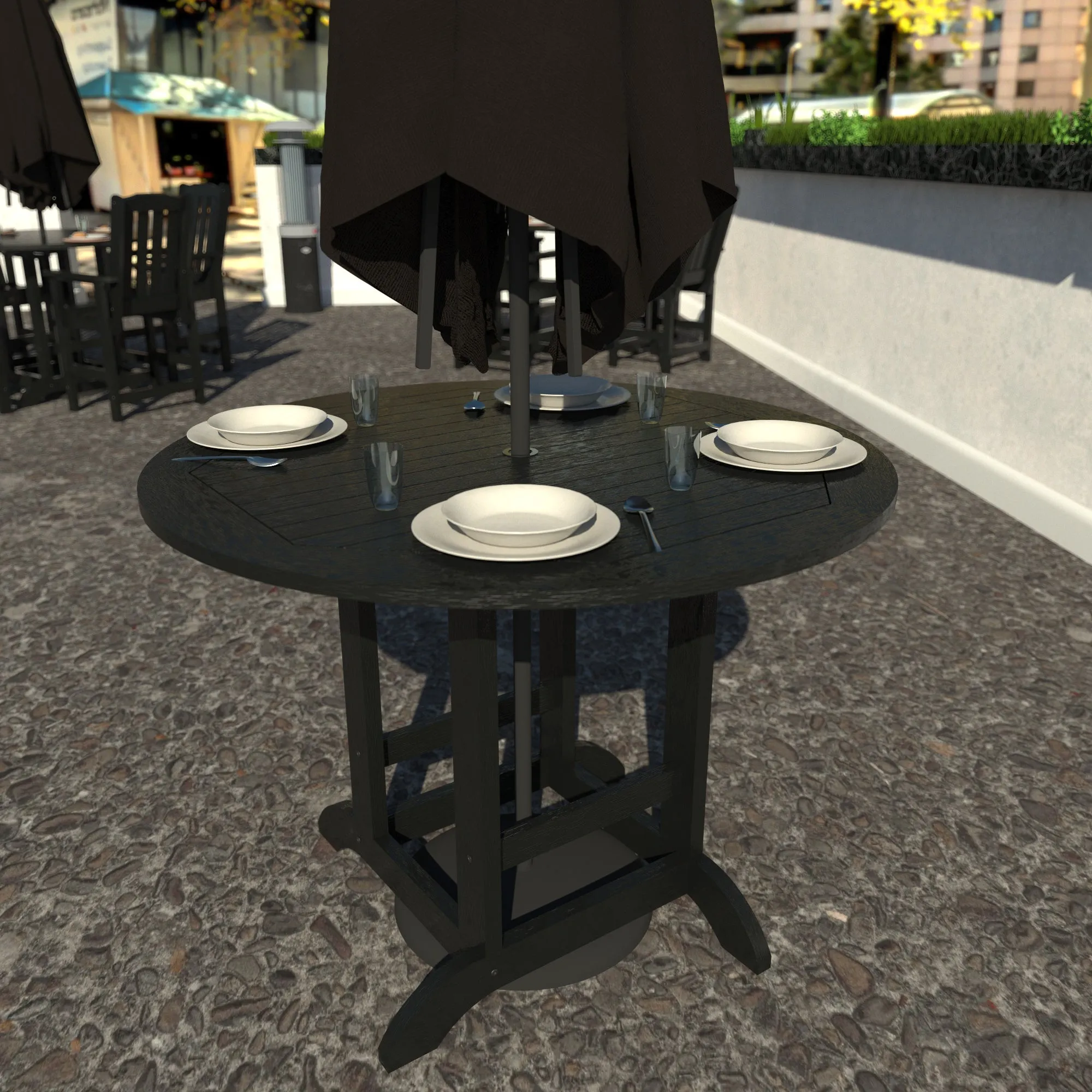 Homestead 48in Diameter Dining Table - Counter Height