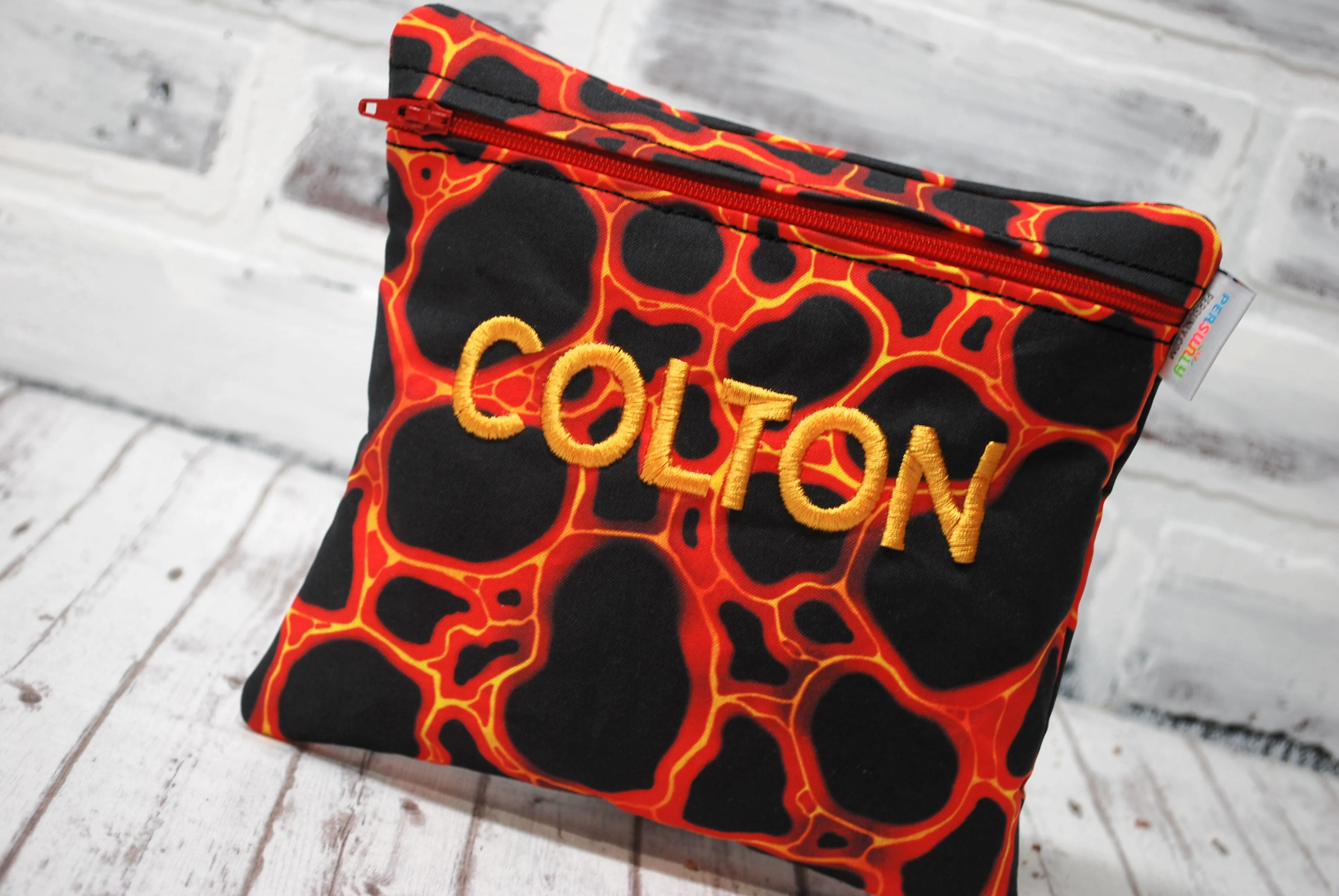 Hot Lava Personalized Reusable Food Bag