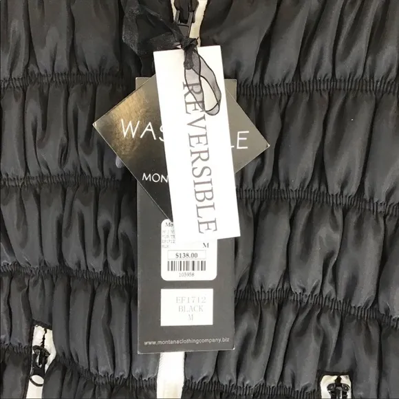 🎉HP🎉NWT Black Reversible Fleece Sherpa Trimmed Vest Sz M