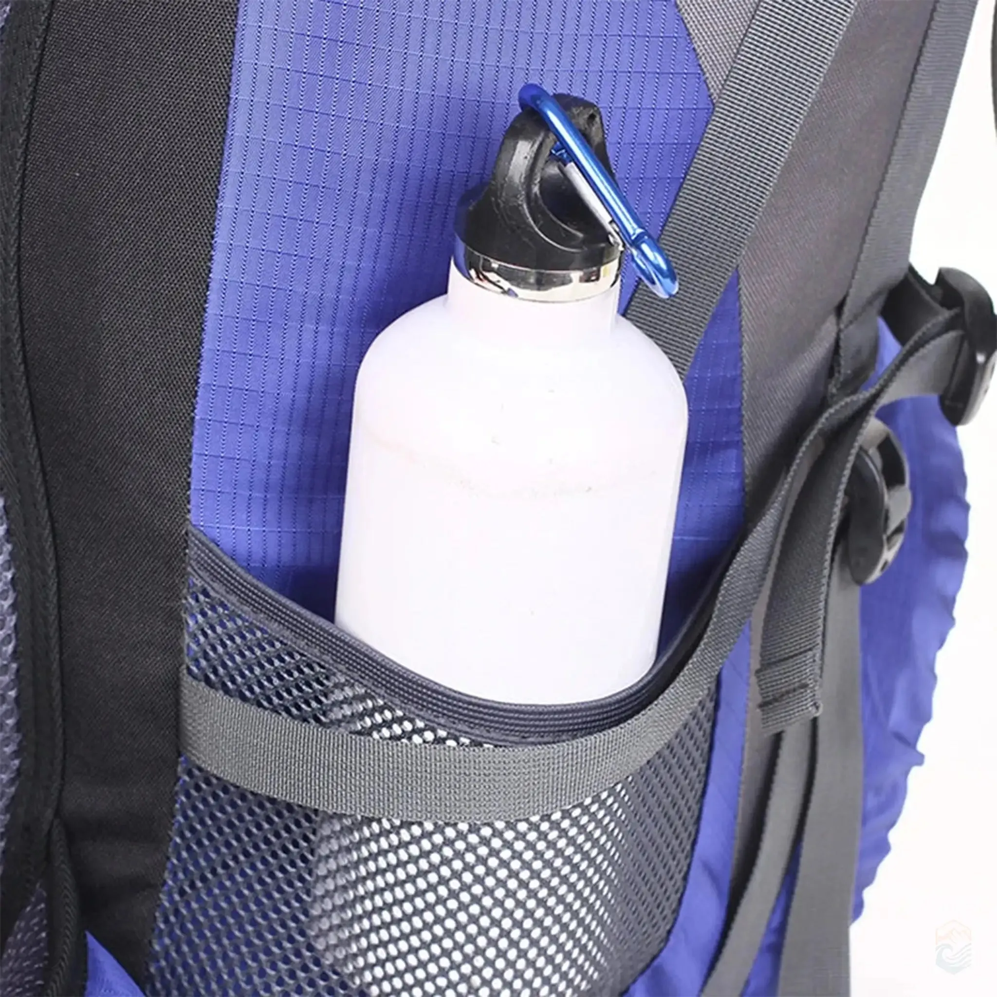 HTLT Waterproof 50L Hiking Backpack with Multi-Compartment Design - Blue, Large