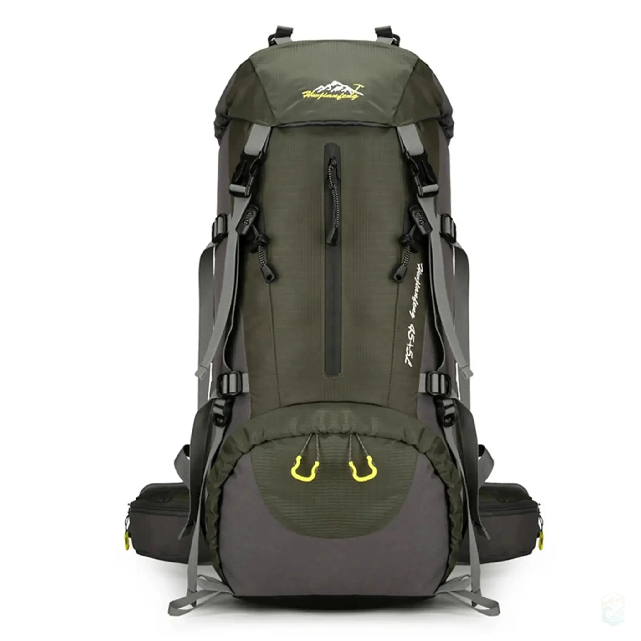HTLT Waterproof 50L Hiking Backpack with Multi-Compartment Design - Blue, Large