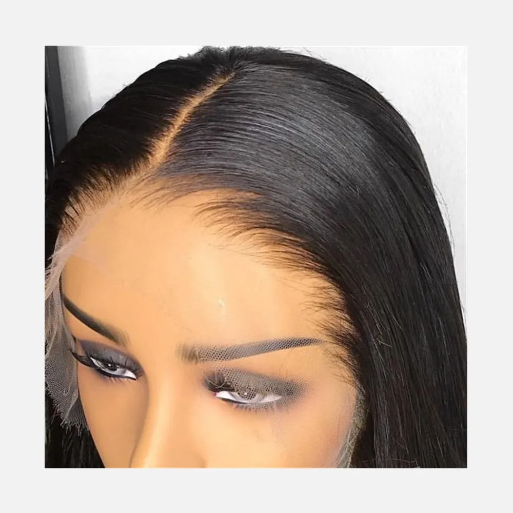 Human Hair Lace Front HD Transparent Lace Straight Wig