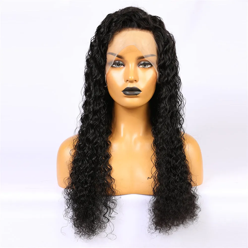 Human Hair Lace Front  Wig Sexy Italian Curly