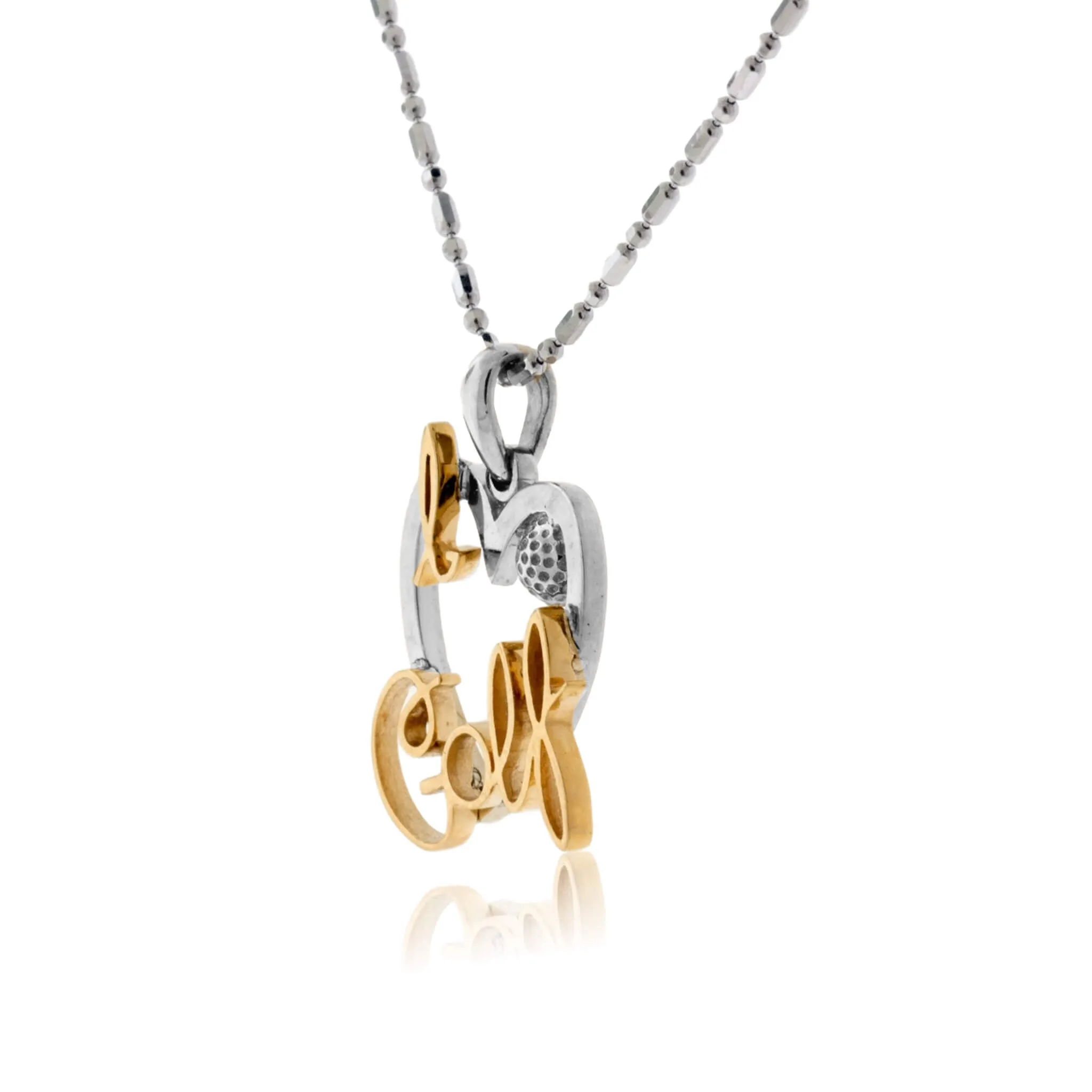 I Love Golf Pendant