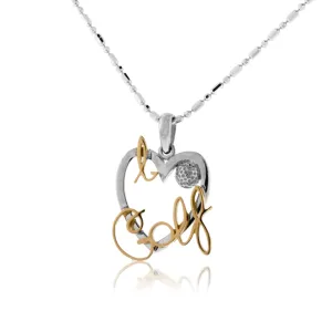 I Love Golf Pendant