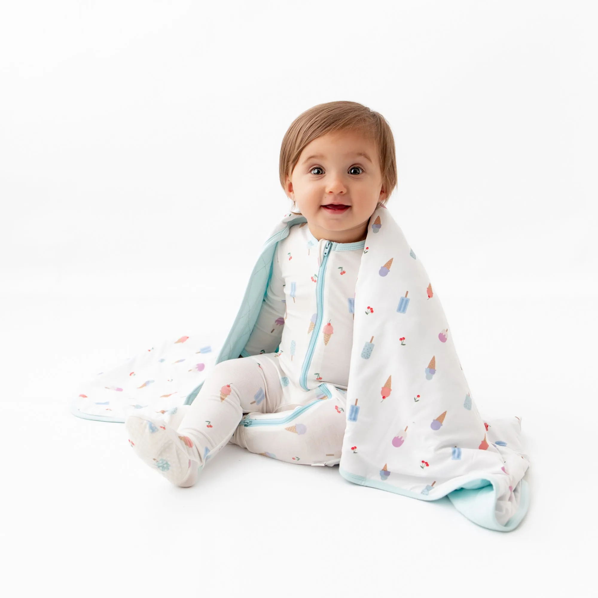 Ice Cream Zippered Footie