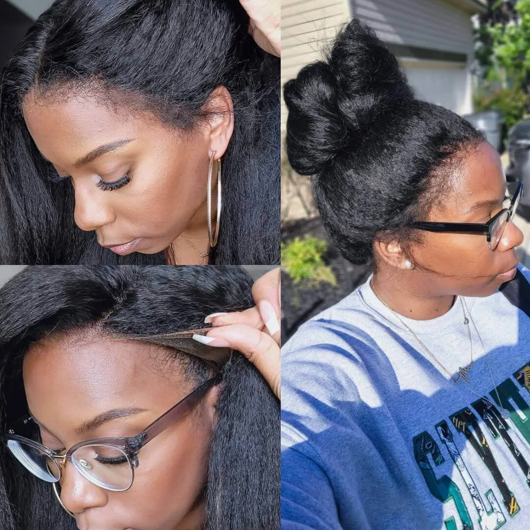 ILIKEHAIR Hyperrealism Kinky Edges HD Lace Ventilated Wig
