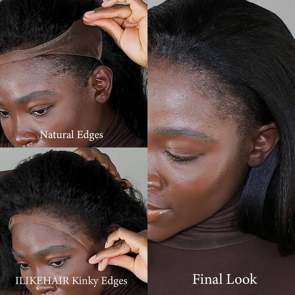 ILIKEHAIR Hyperrealism Kinky Edges HD Lace Ventilated Wig