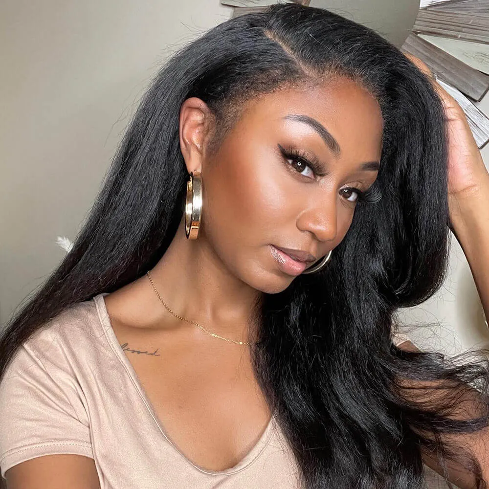ILIKEHAIR Hyperrealism Kinky Edges HD Lace Ventilated Wig