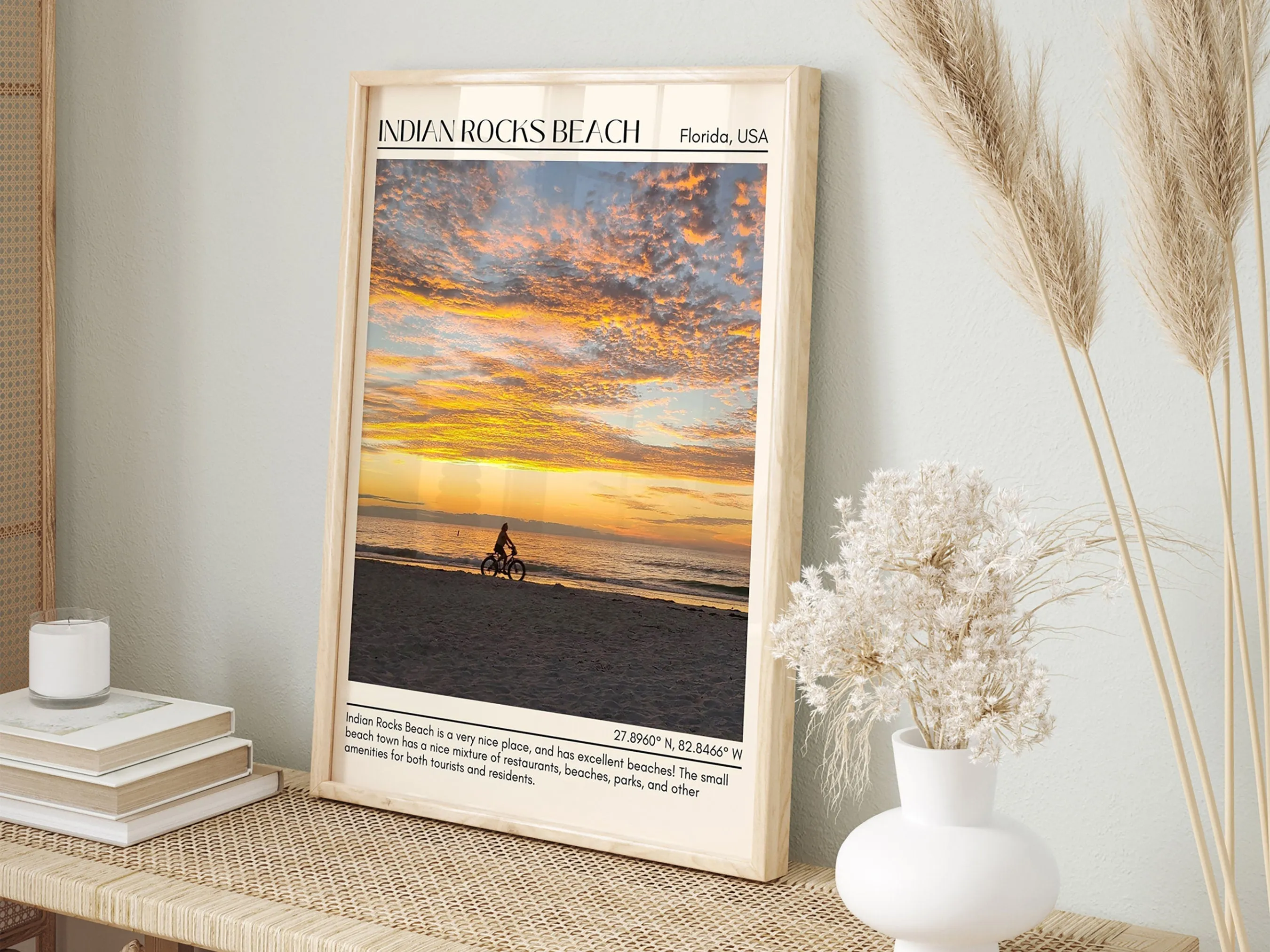 Indian Rocks Beach Wall Canvas, USA