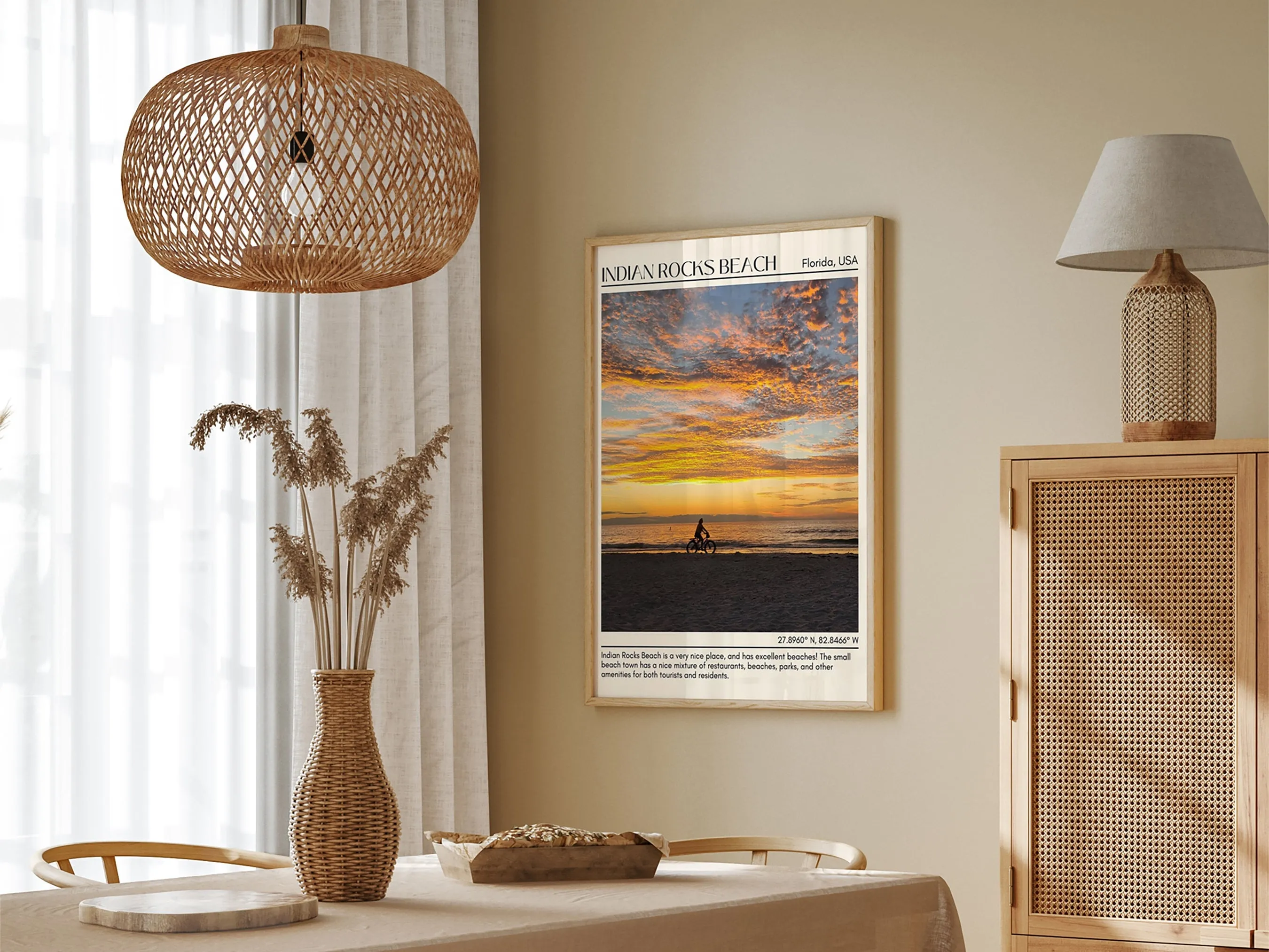 Indian Rocks Beach Wall Canvas, USA