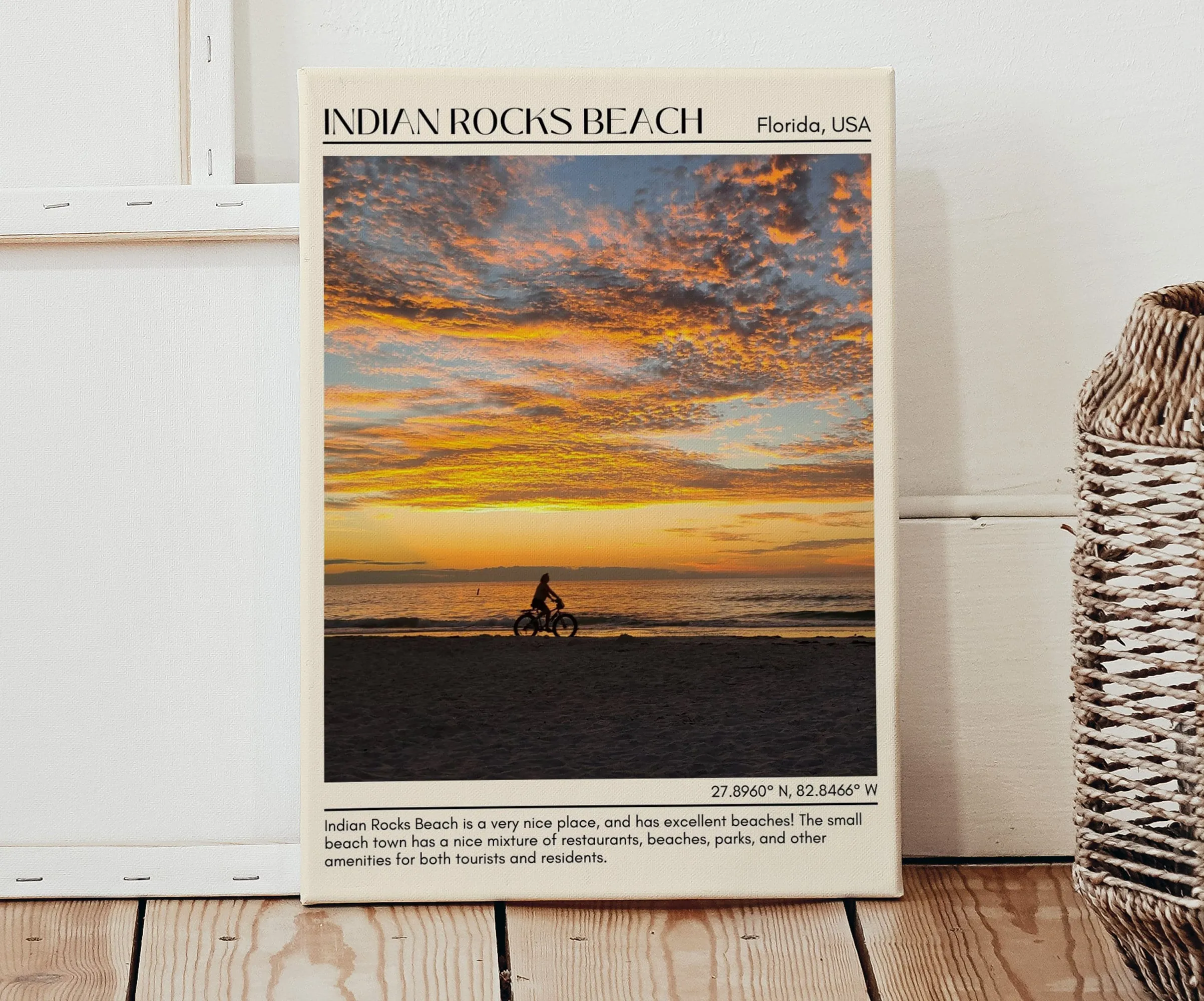 Indian Rocks Beach Wall Canvas, USA