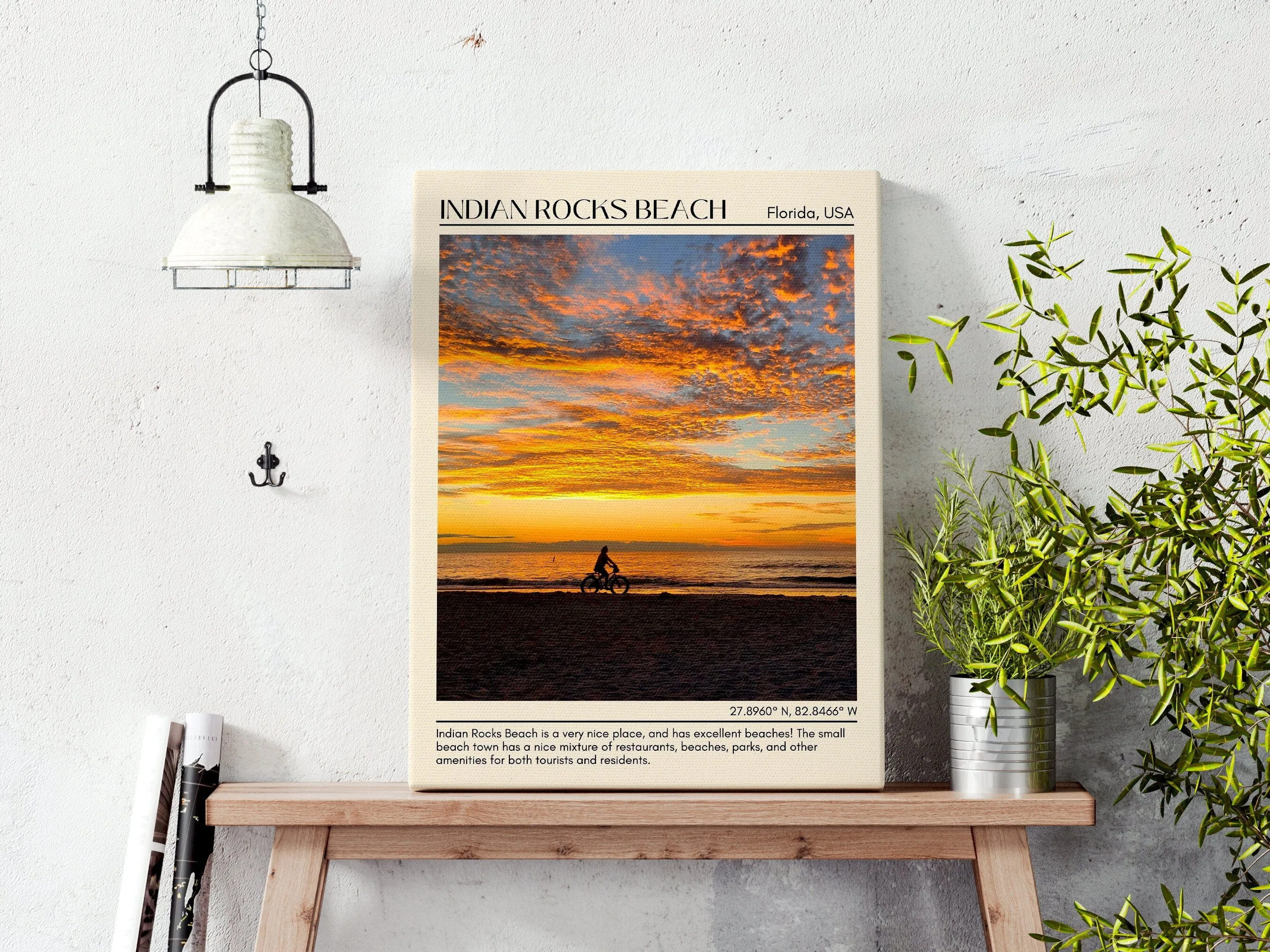 Indian Rocks Beach Wall Canvas, USA