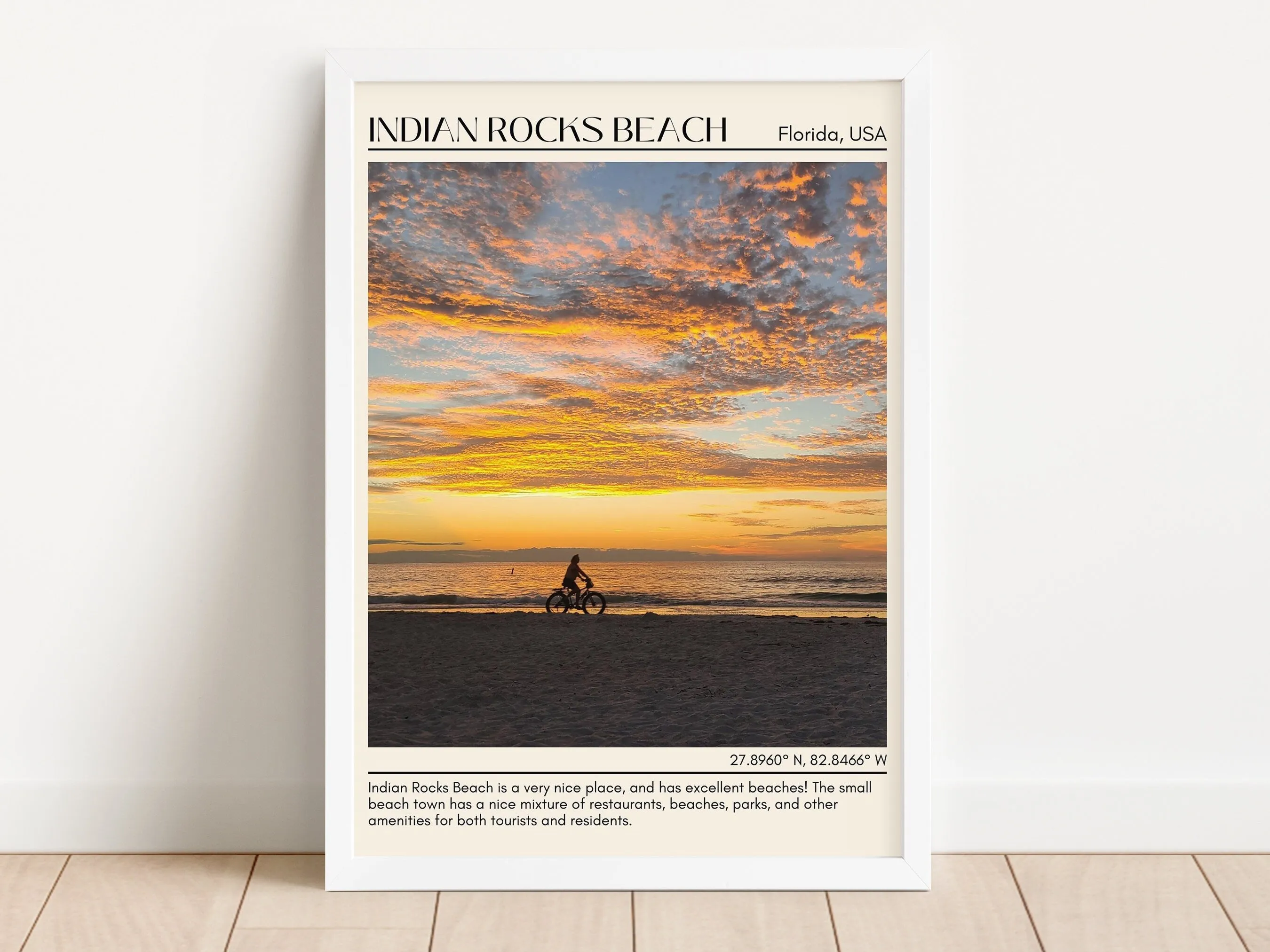 Indian Rocks Beach Wall Canvas, USA