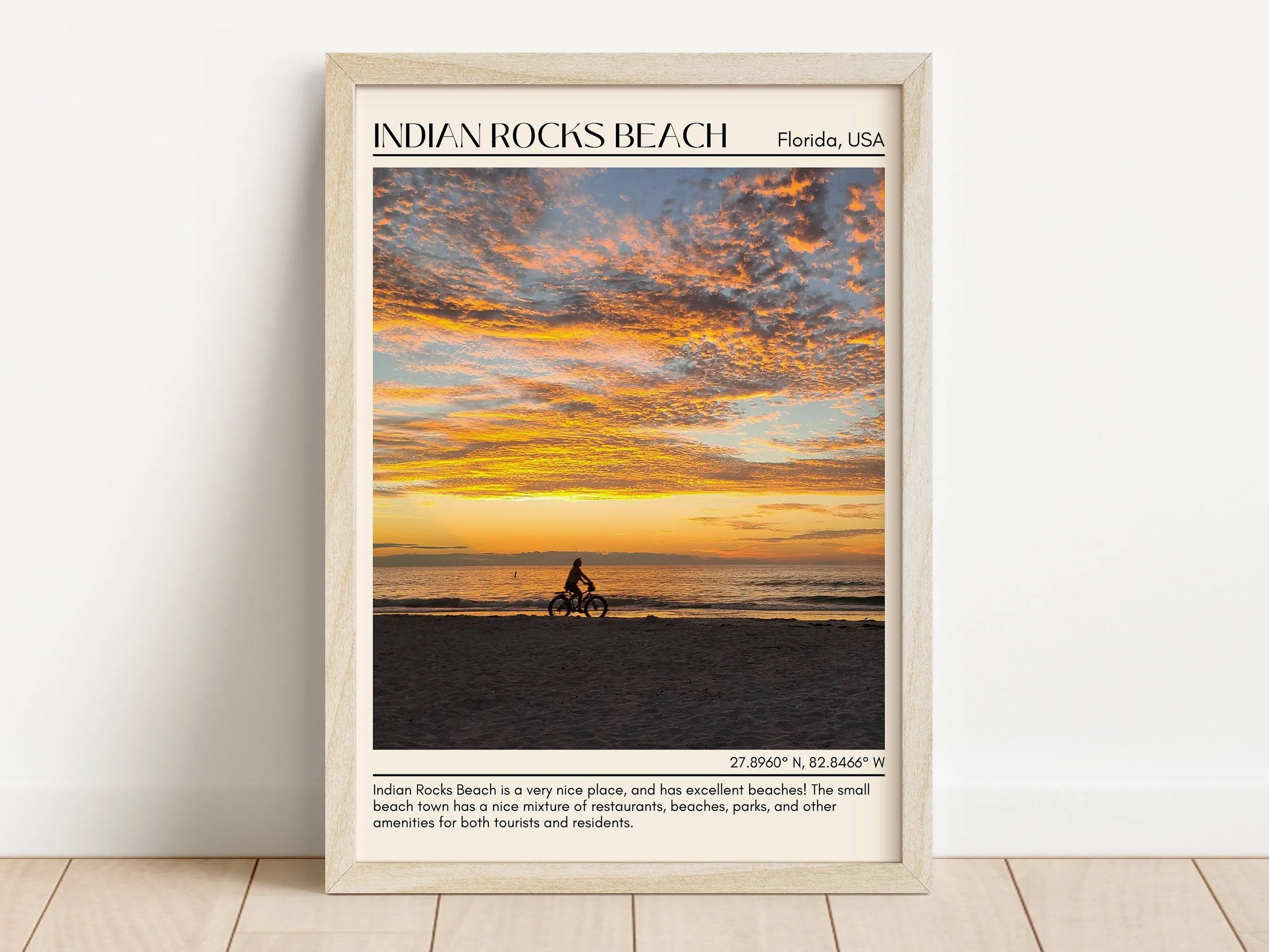 Indian Rocks Beach Wall Canvas, USA