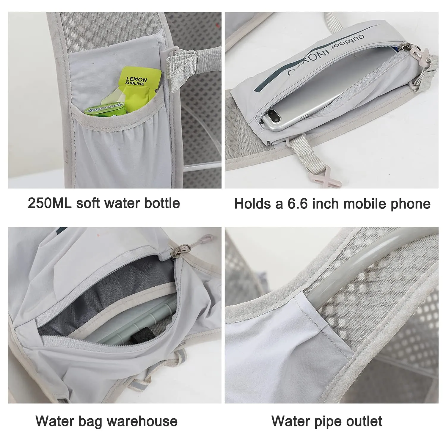 INOXTO Hydration Vest Backpack with 1.5L bag Unisex