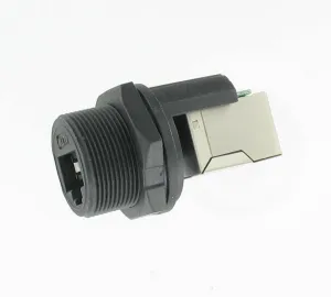 IP67 Panel 13/16" RJ45 F/F unmated waterproof