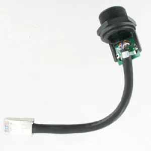 IP67 Panel RJ45 unmated Waterproof 100mm int lead