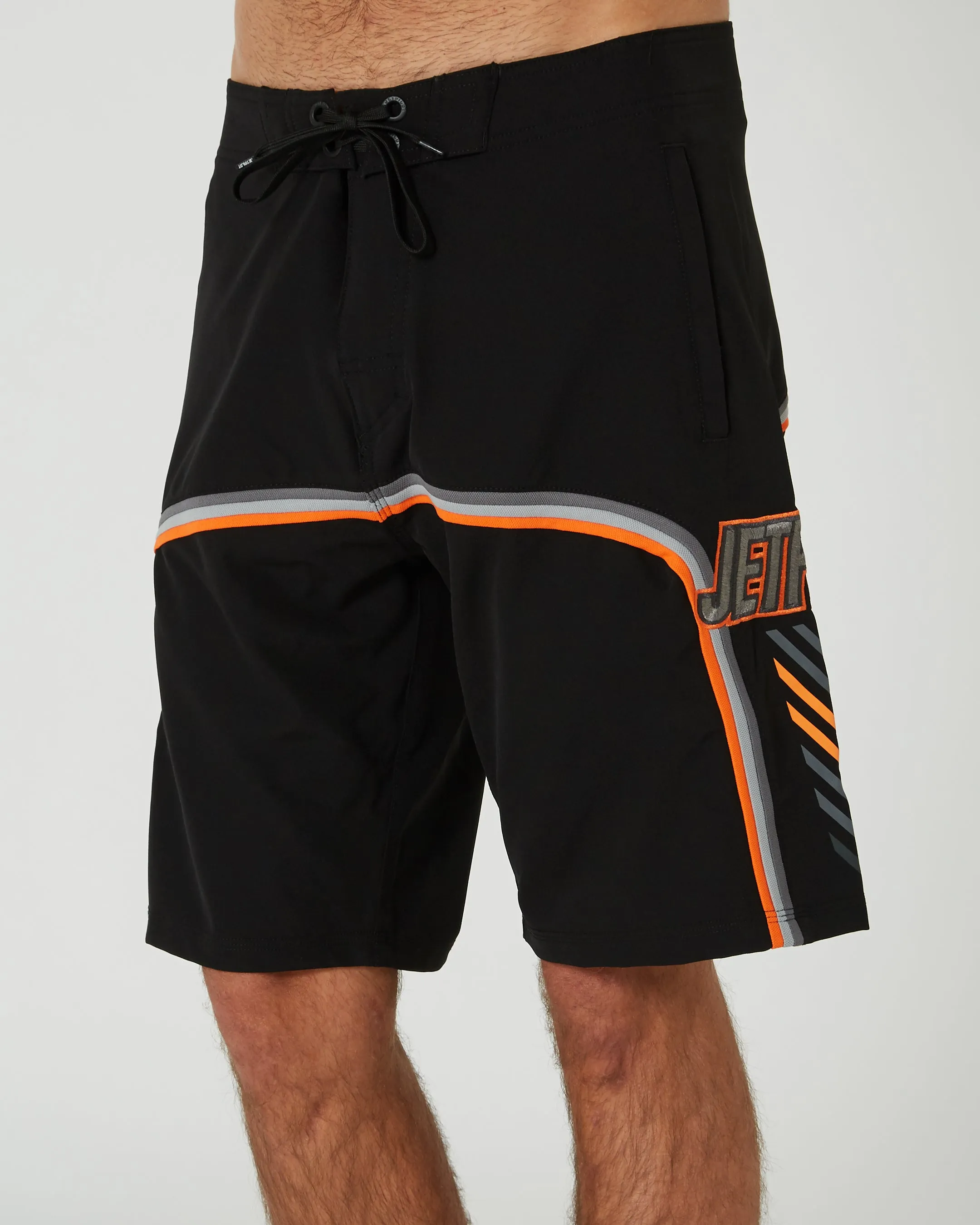 Jetpilot F4 Mens Boardshorts - Black/Orange