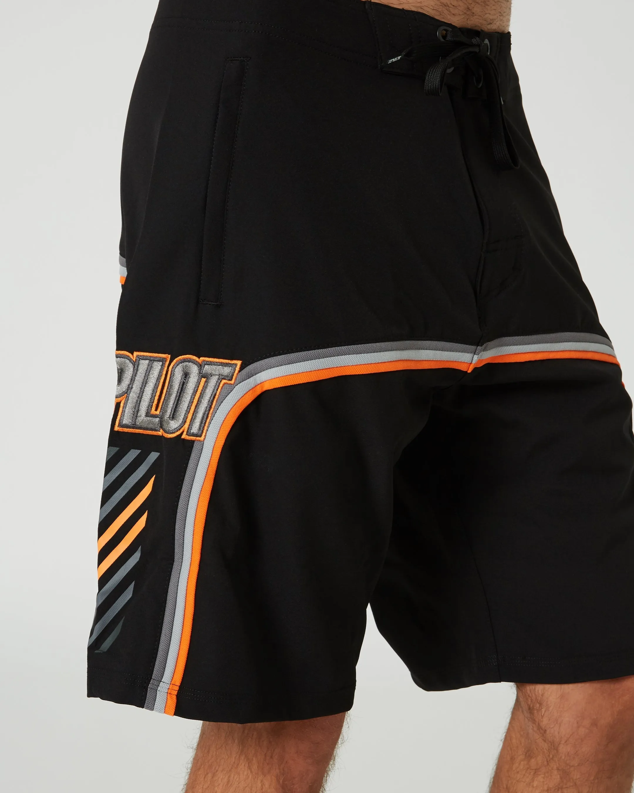 Jetpilot F4 Mens Boardshorts - Black/Orange