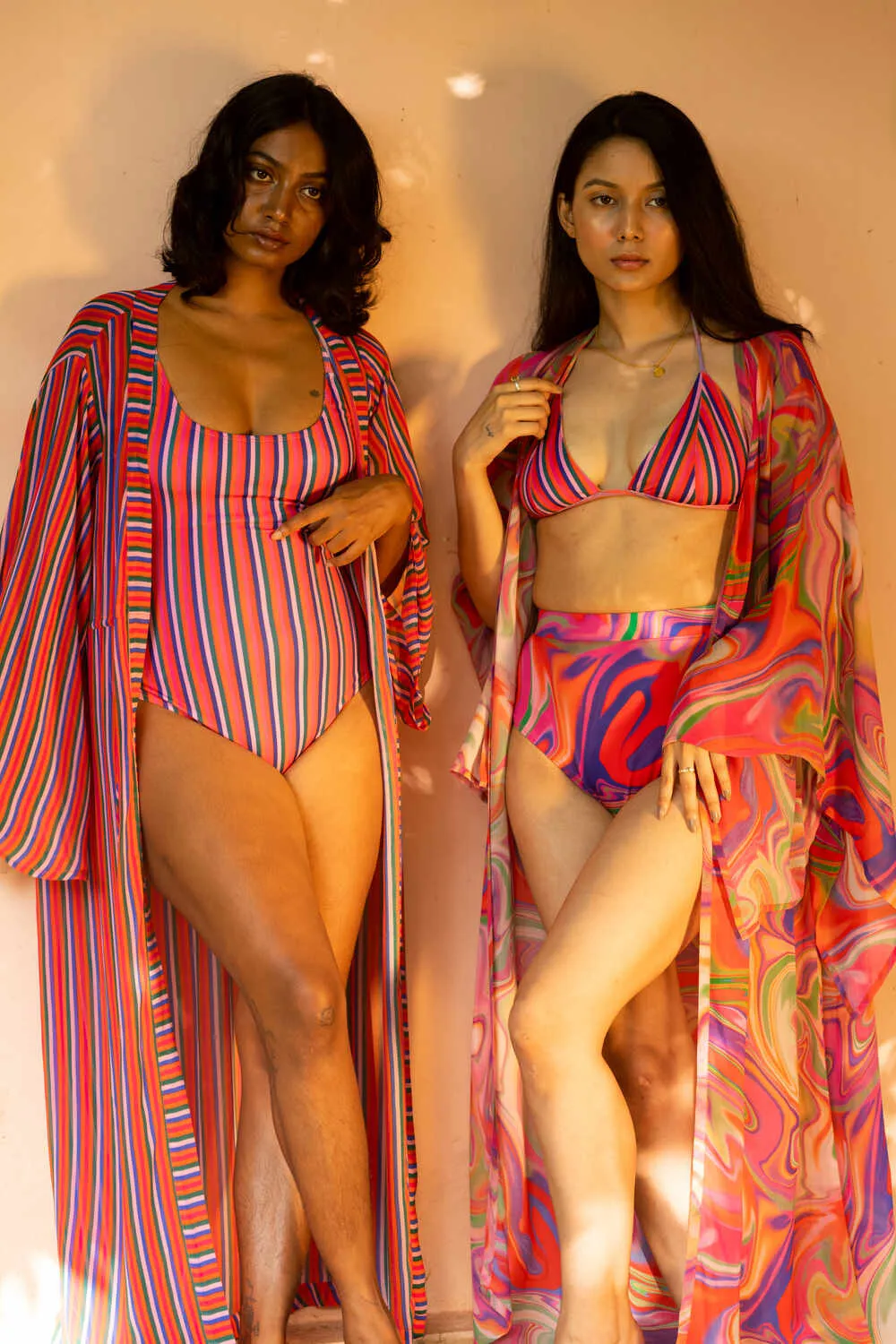 Kaftaan with Butterfly Sleeves - Candy Wave