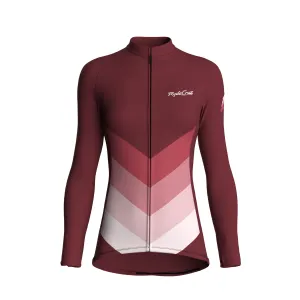 Kinetic Flow | Wine Female Long Sleeves Jersey