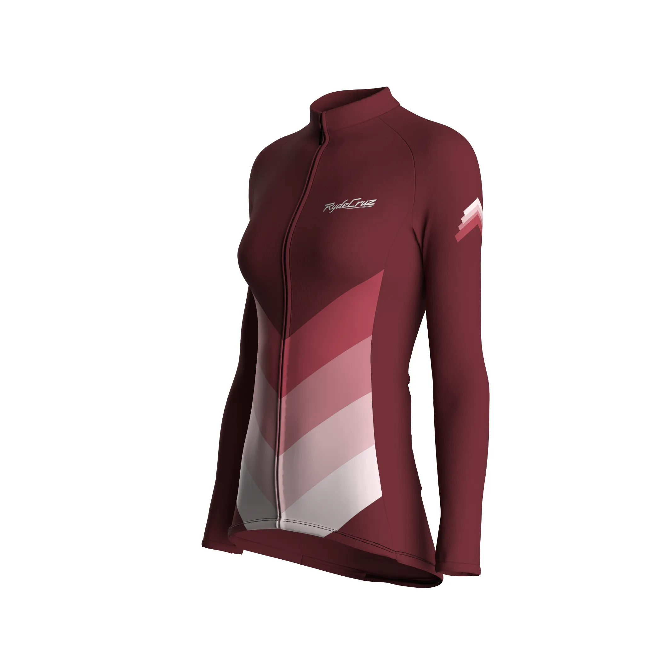 Kinetic Flow | Wine Female Long Sleeves Jersey