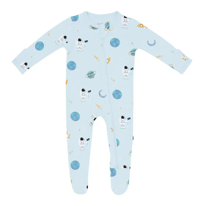 Kyte Baby Zippered Footie (Ice Space)