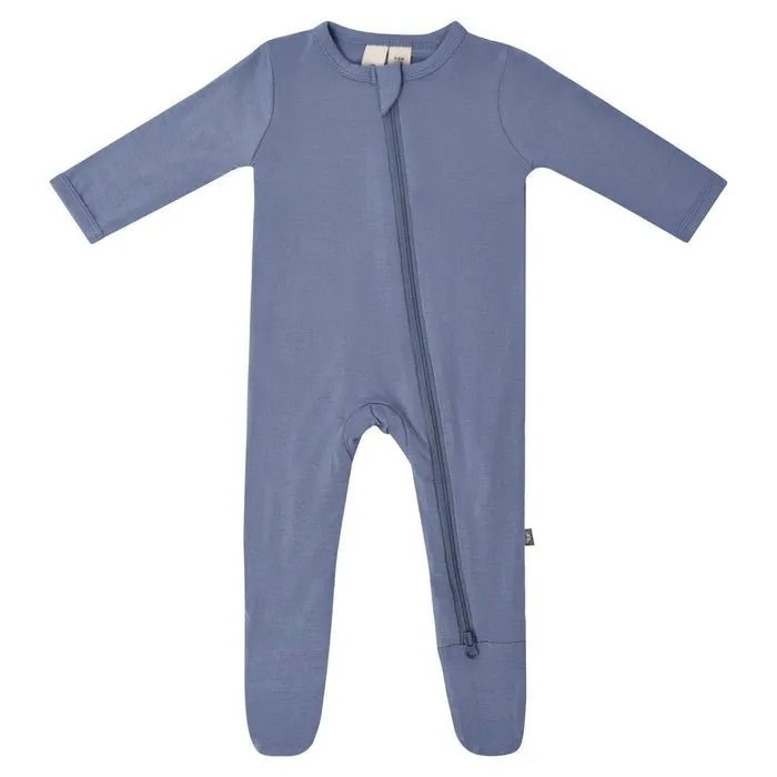 Kyte Baby Zippered Footie in Slate