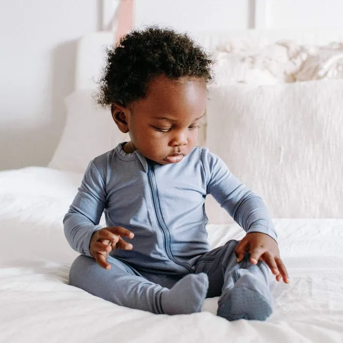 Kyte Baby Zippered Footie in Slate