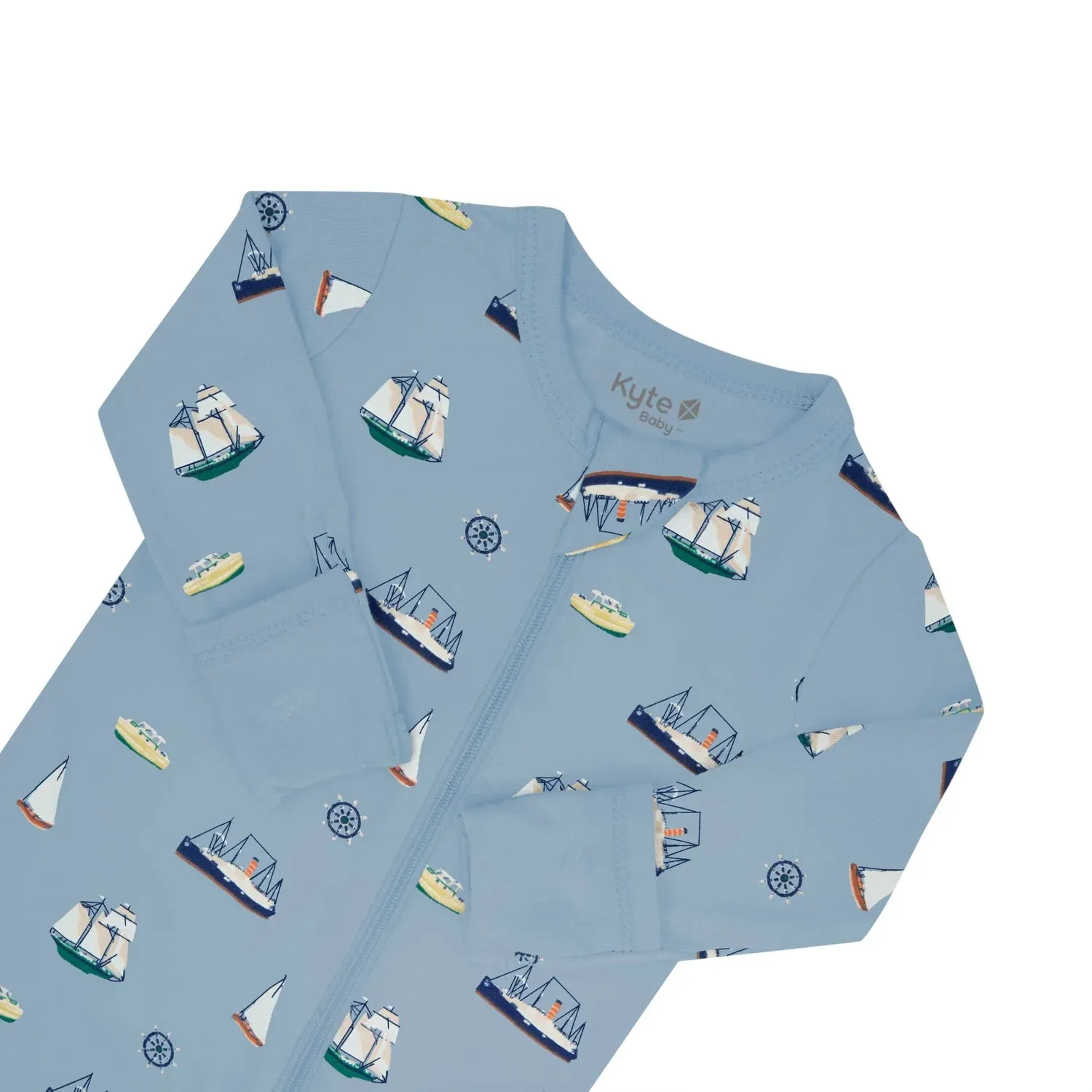 Kyte Baby - Zippered Footie - Vintage Boats