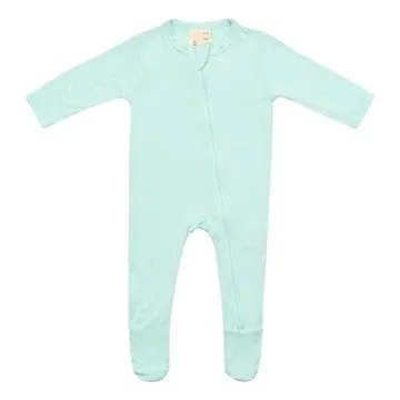 Kyte Zippered Footie- Sea Mist
