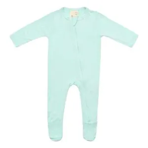 Kyte Zippered Footie- Sea Mist