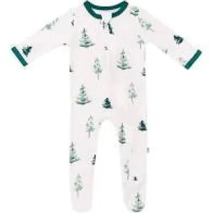 Kyte Zippered Footie- Trees 3-6M