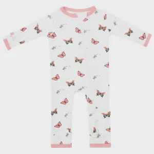 Kyte Zippered Romper in Butterfly