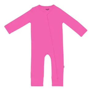 Kyte Zippered Romper in Raspberry
