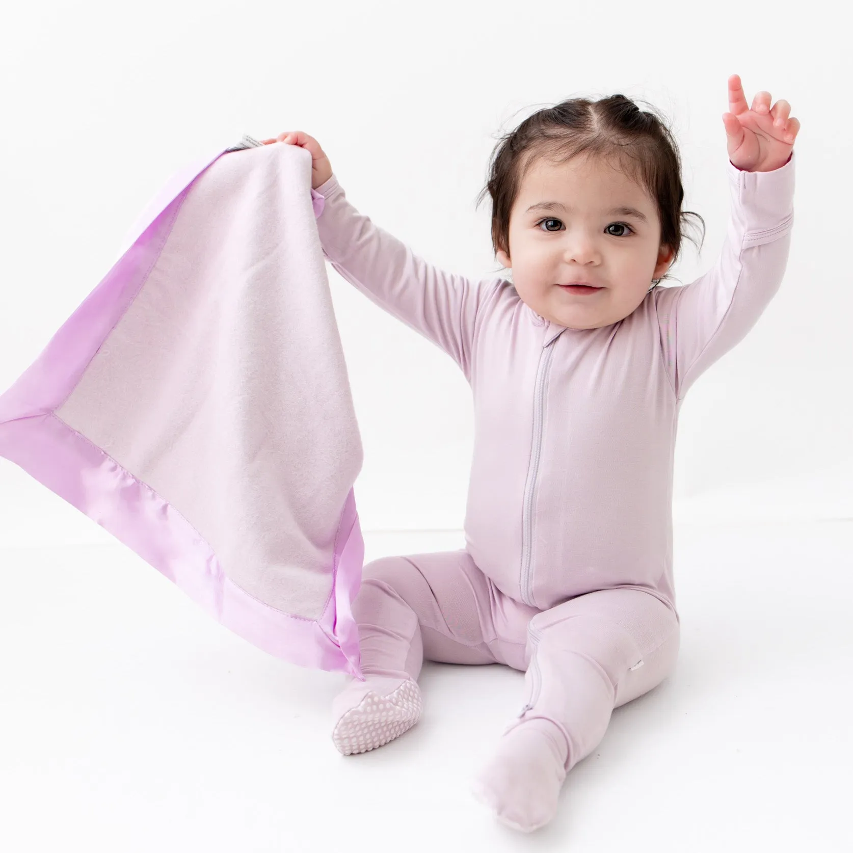 Lavender Zippered Footie