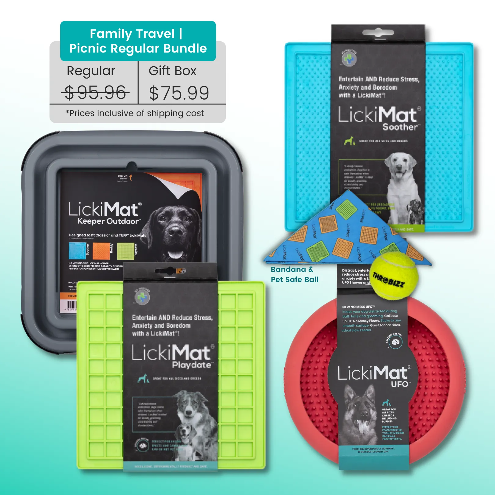 LickiMat Bundle - Family Travel | Picnic