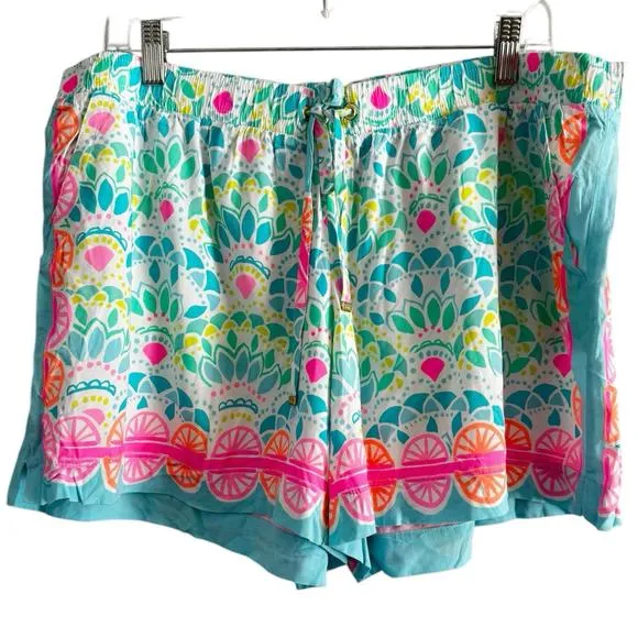 Lilly Pulitzer Katia Shorts Caribbean Citrus Print Women’s Size XXS