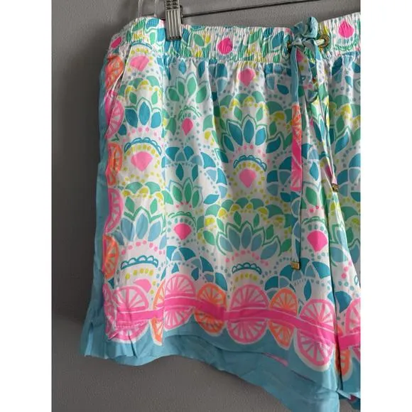 Lilly Pulitzer Katia Shorts Caribbean Citrus Print Women’s Size XXS