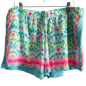 Lilly Pulitzer Katia Shorts Caribbean Citrus Print Women’s Size XXS