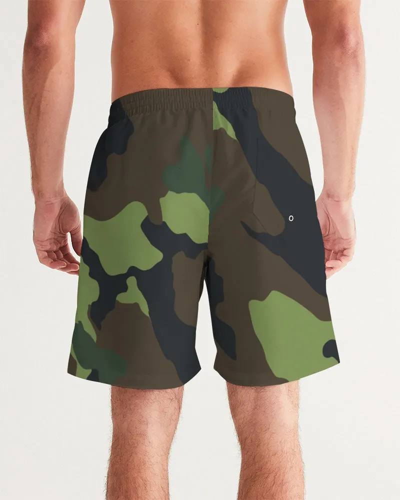 LOCS and MELANIN CAMO Men's Swim Trunks