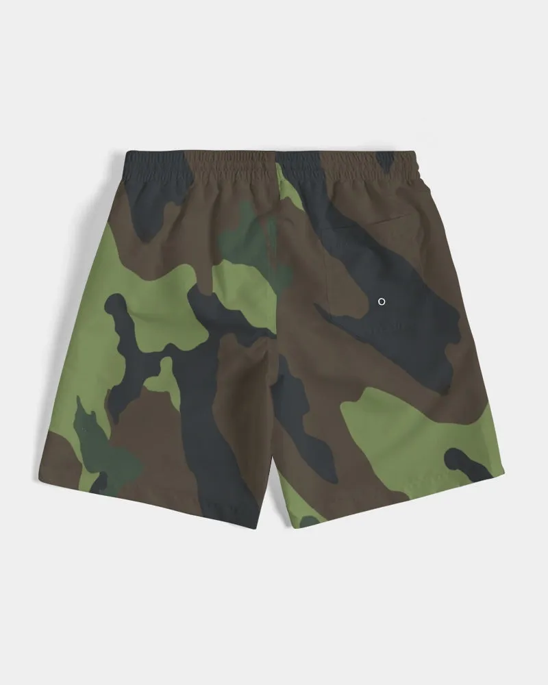LOCS and MELANIN CAMO Men's Swim Trunks