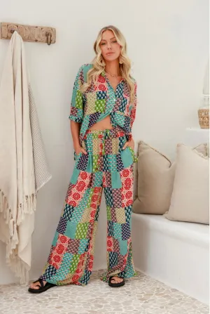 Love Patch Drawstring Pants