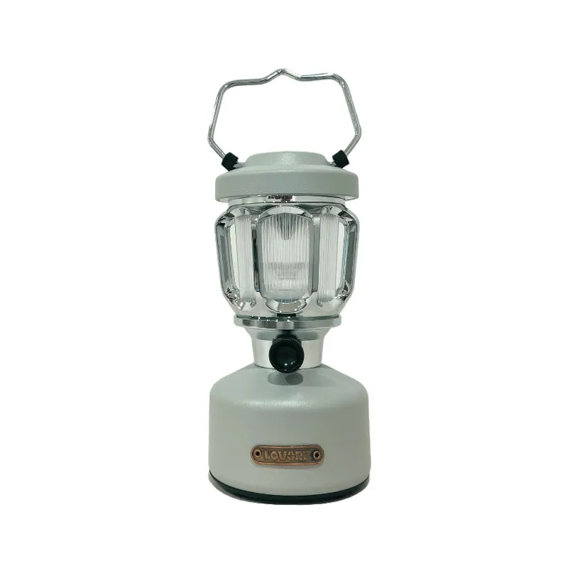 LOVORK Lotus I | Vintage Tent Light – USB Rechargeable, 10400mAh, Waterproof Lantern