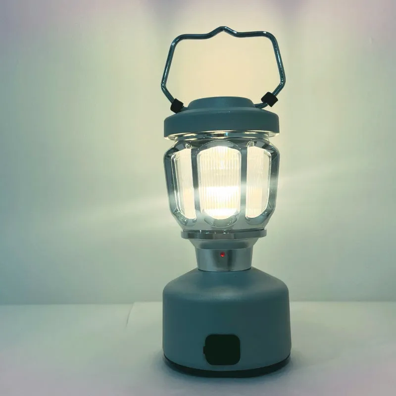 LOVORK Lotus I | Vintage Tent Light – USB Rechargeable, 10400mAh, Waterproof Lantern