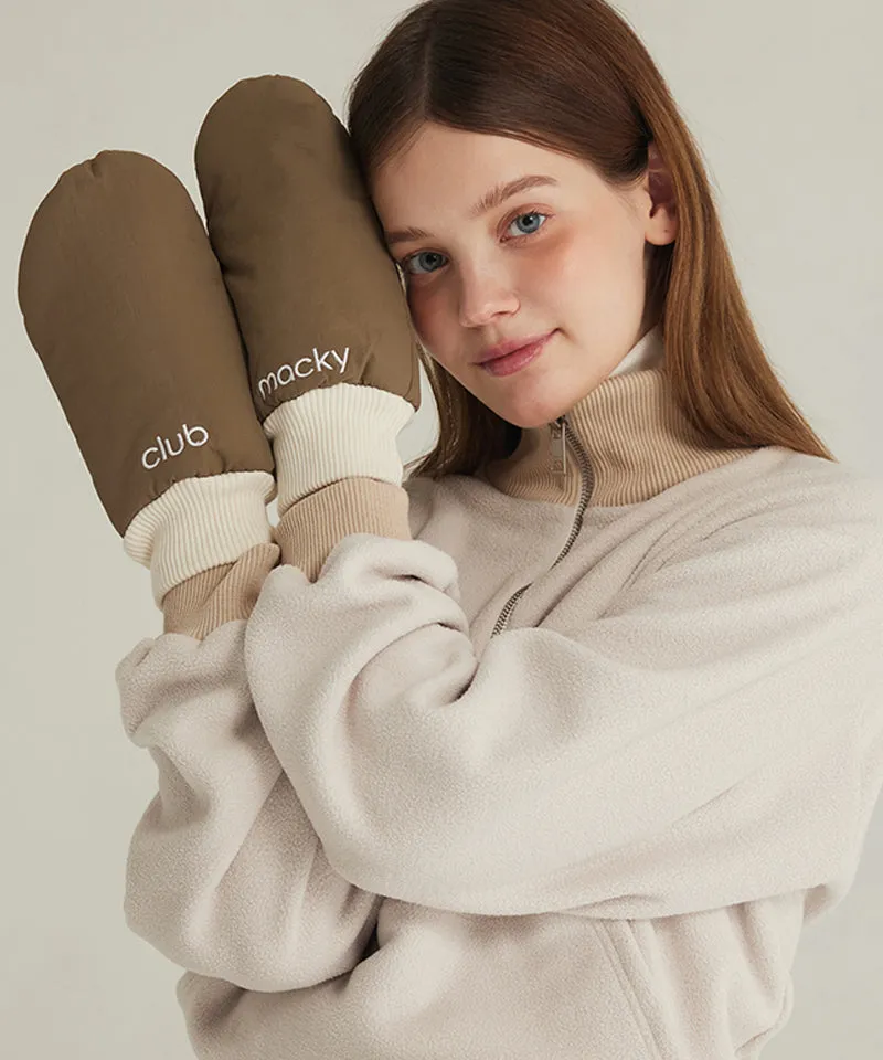 MACKY Golf: Logo Padded Glove - Khaki