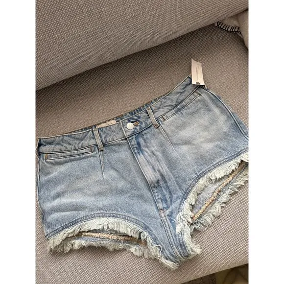 Maeve Zippered Micro Shorts size 30 New
